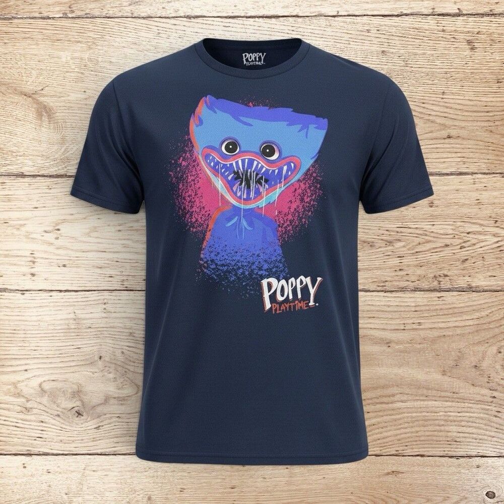 Poppy Playtime - Huggy Wuggy Shadow T-Shirt - Boys Large